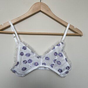 Sugar Thrillz, Dolls Kill | Dainty Daisy Embroidered Bra